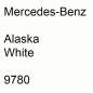 Preview: Mercedes-Benz, Alaska White, 9780.